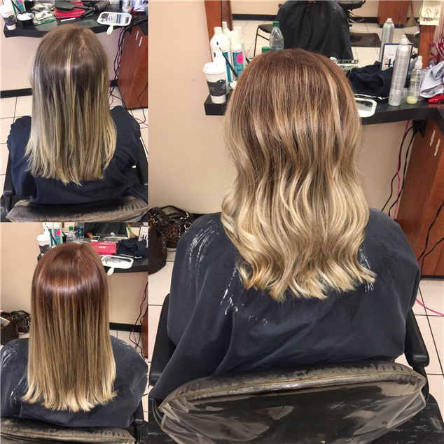 Melted root/balayage 