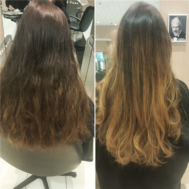 Balayage naturel ombré lumiere