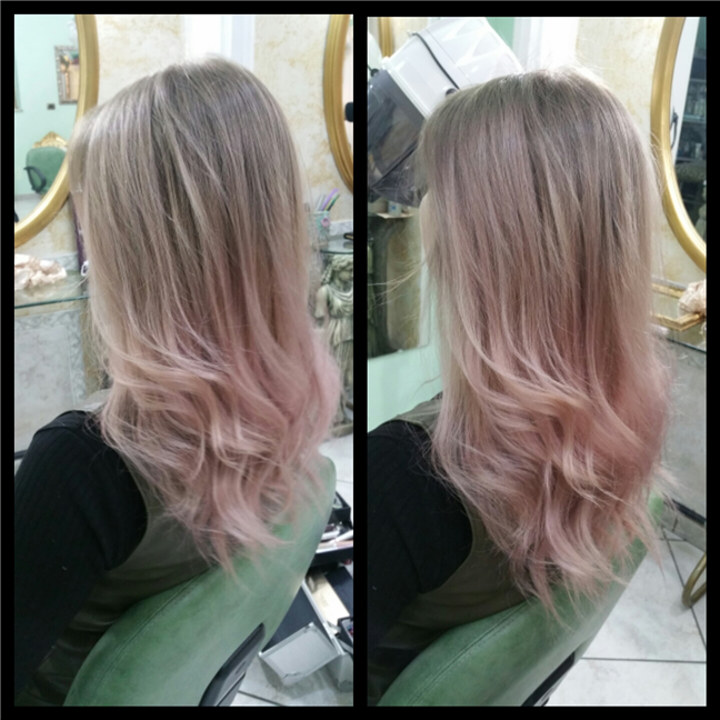 Balayage tendenza sfumato rosa