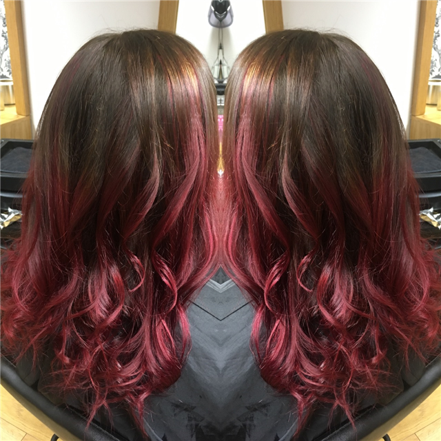 Red ombré 