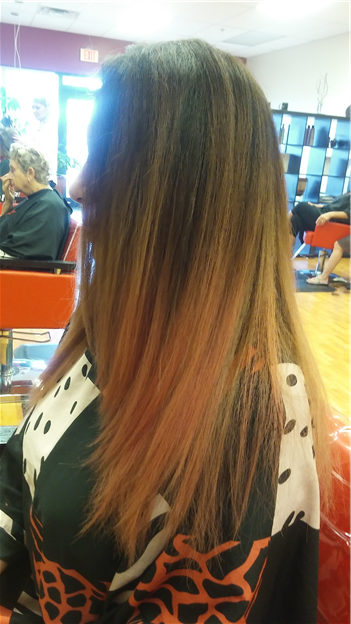 trendy Balayage ombre pink Hughes