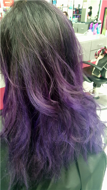 Violet ombre