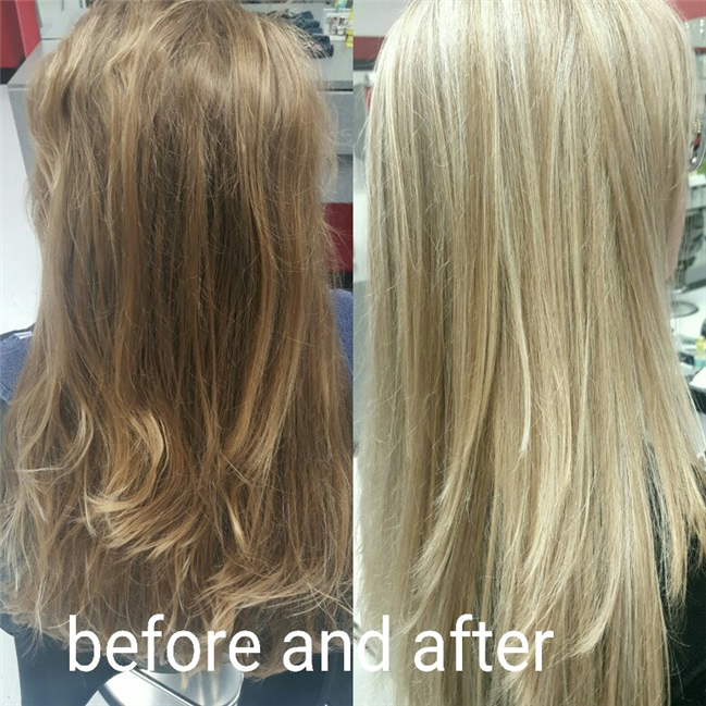 Blonde highlights