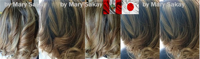 mechas balayage con ombre erizado ,tono mix acentuado el cenizo