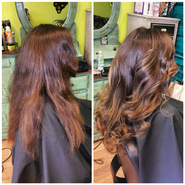 Sun kissed caramel balayage