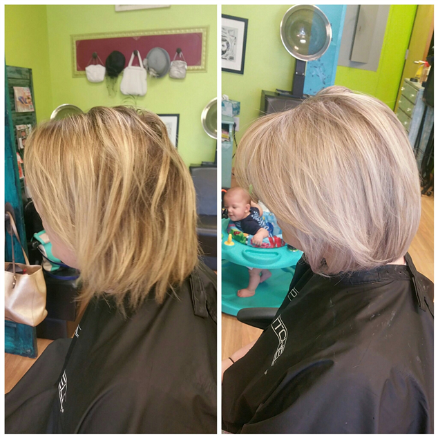 Cool Blonde highlights