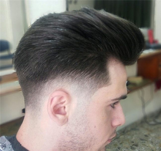 Fade pompadour