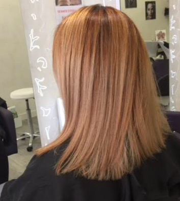 Balayage blond et marron clair