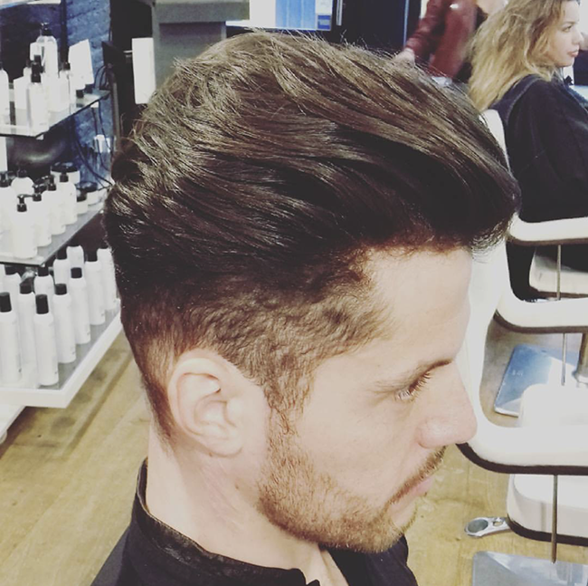 Coupe homme élégant 