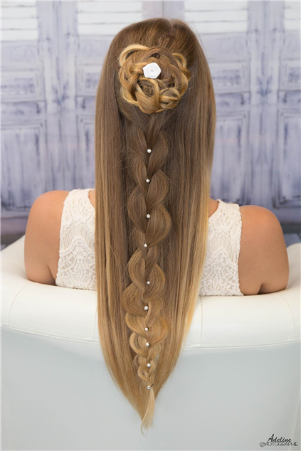 Tresse fleur 