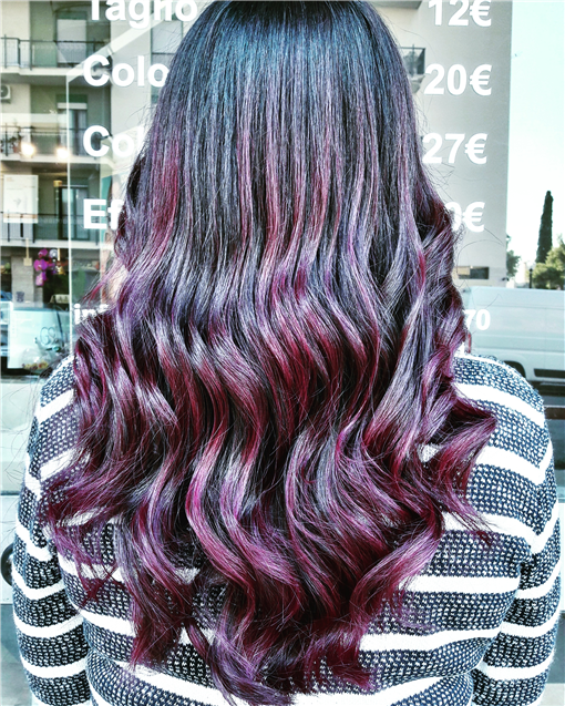 Balayage violet 