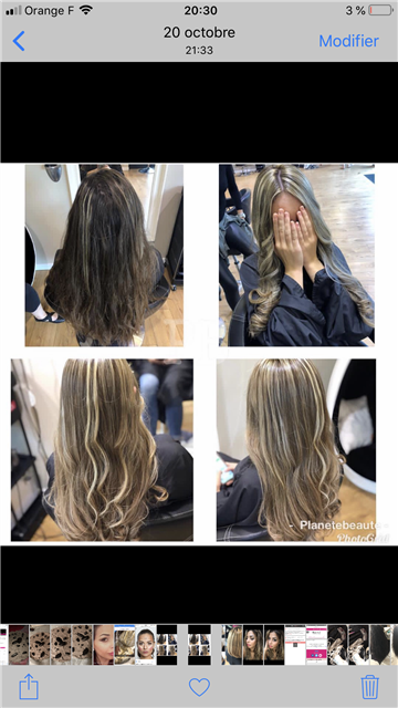 Balayage transfo blond avec contouring 