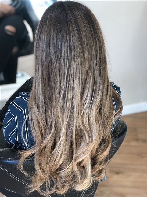 Ombré hair blond effet naturel 