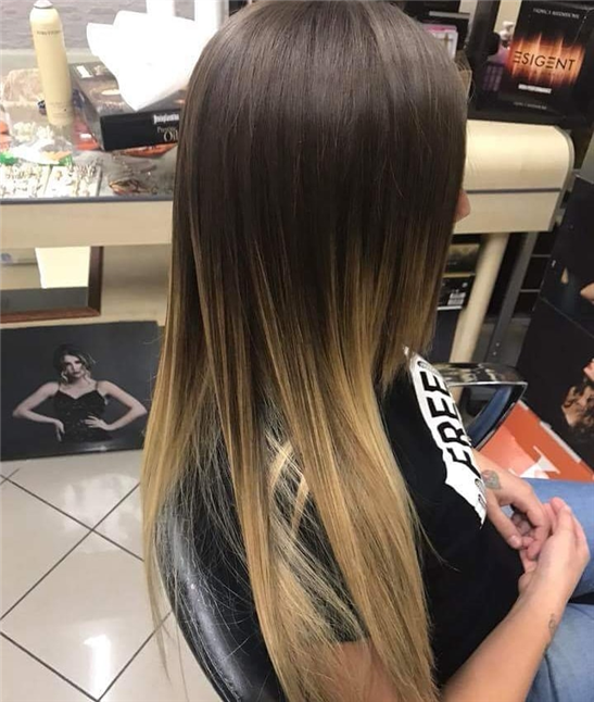 Balayage degradè blonde 