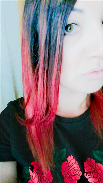 Balayage di tendenza sfumato ROSSO E ARANCIO