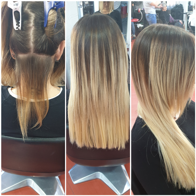 Balayage con extension