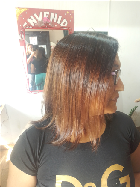 Balayage en caramelo