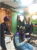 Super hidratación con secado y planchado en cabello largo