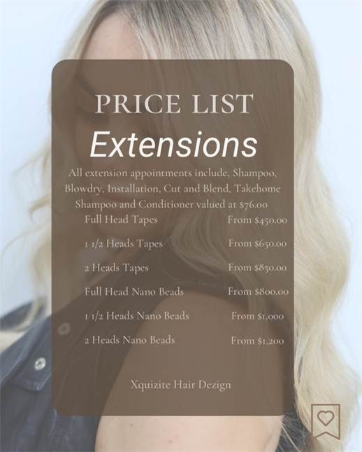NEW TO XQUIZITE HAIR DEZIGN - HAIR EXTENSIONS